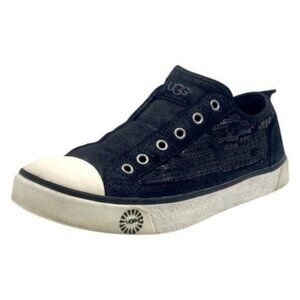 UGG Black and White Low-Top Sequin Sneakers